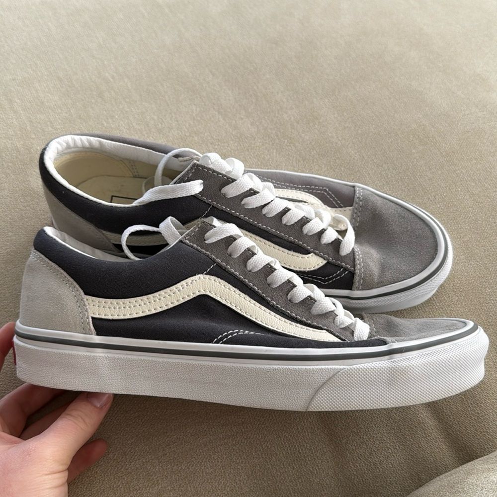 Vans Old Skool Style 36 Shoes Navy Gray Colorblock Sneakers - Picture 7 of 13
